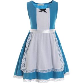 Ruikajia Little Girls Princess Dress Up Cotton Halloween Party Little Girls Princess Dress Up Cotton Halloween Party