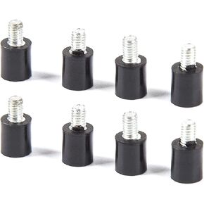 RLECS 8-Pack VD Rubber Shock Absorber with M3 Fixed Screw Spacer Standoff Damper Vibration Isolator for FPV F3/F4/F7 Flight Controller RC Model DIY Mounting Accessories