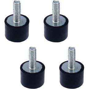 HNGSON M4 Rubber Mounts Shock Absorber Anti Vibration Isolator Mounts Cylindrical Vibration Isolation Mount 15×15mm, Pack of 4 in Kuwait