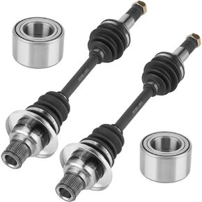 Rear Left or Right CV Axle & Wheel Bearing Kit for Yamaha Grizzly 660 4X4 2003 2004 2005 2006 2007 2008, 2 CV Axles and 2 Wheel Bearings