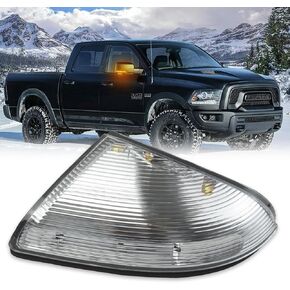 MCMMLDM Front Right Passenger Side LED Mirror Turn Signal Light Lamp Assembly Puddle Light Fits For Dodge Ram 1500 2500 2009-2022 68064948AA