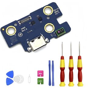 HYYHFIX Tab A8 10.5 X200 USB Charging Port Flex Cable Replacement for Samsung Galaxy X205 USB Type-C Charger Dock Board Flex Connector Port with Repair toolkits SM-X200 SM-X205, SM-X200-WCGF