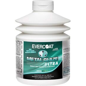 Evercoat Metal Glaze Ultra Polyester Putty for Fiberglass, Aluminum, Steel and More - 30 Fl Oz