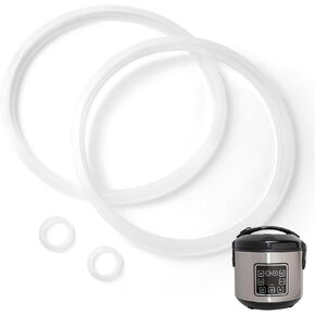 IMPRESA [2 Sets] Cooker Sealing Ring for Aroma Rice Cooker Replacement Parts ARC-914SBD - Pot Ring Part for Aroma Rice Cooker 8 Cup - Silicone Seal Ring for Aroma Rice Cooker Parts