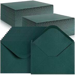Jutom 250 Pcs A7 Wedding Gift Cards 5x7 Envelopes V Flap Invitation Envelopes for 5x7 Cards Printable Self Adhesive Envelope for Office Baby Shower Graduation Birthday Supplies (Dusty Blue)