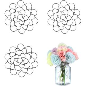 3 Pack Flower Frog Stainless Steel Wire Flower Arranging Tool Flower Lid Arranger Reusable Floral Grid Holder