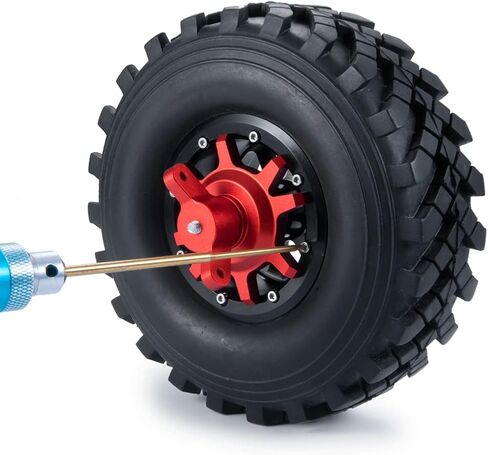 RCLIONS 1.9/2.2 Inch RC Beadlock Wheel Hub Tire Installation&Removal Tool Assembly for TRX4 SCX10 1/10 RC Crawler Car Upgrade Parts (Black) in Saudi Arabia