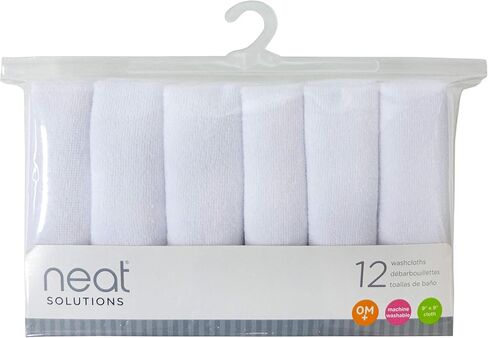 مجموعة مناشف تيري منسوجة من Neat Solutions، متعددة الألوان، 12 قطعة in Kuwait