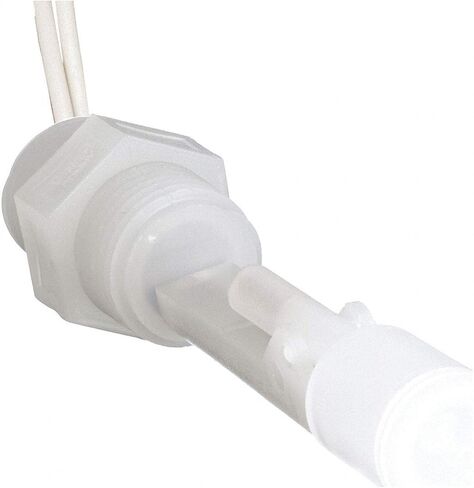 Madison M8700 Plastic Side-Mounted Liquid Level Float Switch with Polypropylene Stem, 30 VA SPST, 1/2" x 1/2" NPT Male, 100 psig Pressure in Kuwait