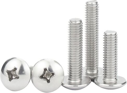 IMScrews M4 x 45mm براغي براغي رأس تروس فيليبس، 304 براغي آلة من الفولاذ المقاوم للصدأ حزمة من 100 in Kuwait