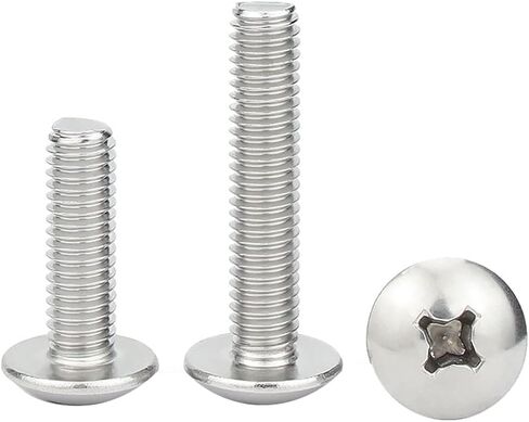 IMScrews M4 x 45mm براغي براغي رأس تروس فيليبس، 304 براغي آلة من الفولاذ المقاوم للصدأ حزمة من 100 in Kuwait