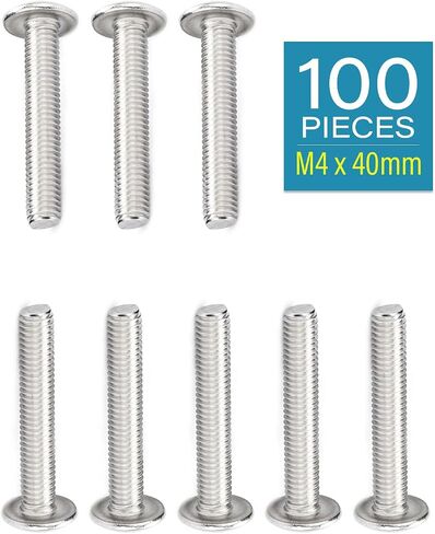 IMScrews M4 x 45mm براغي براغي رأس تروس فيليبس، 304 براغي آلة من الفولاذ المقاوم للصدأ حزمة من 100 in Kuwait