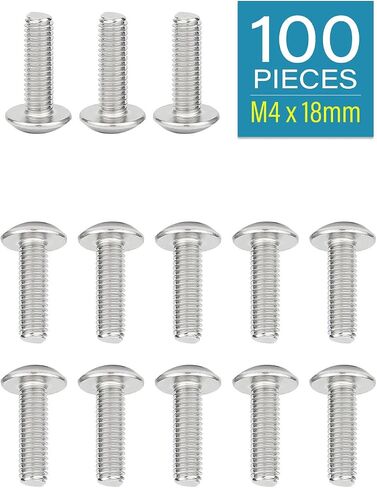 IMScrews M4 x 45mm براغي براغي رأس تروس فيليبس، 304 براغي آلة من الفولاذ المقاوم للصدأ حزمة من 100 in Kuwait
