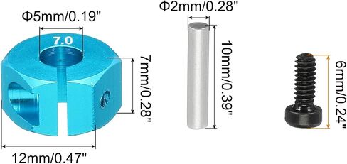MECCANIXITY Aluminum 12mm 7.0 RC Wheel Nut Wheel Hex Drive with Pins Screws RC Wheel Nut Dustproof for RC Model Car Trucks Off Road Car Upgraded Parts Pack of 4(Sky Blue) in Saudi Arabia