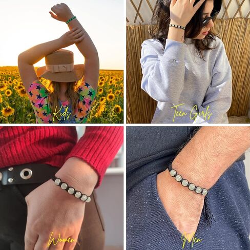 هدايا عيد الحب له ولها | أساور الأزواج المطابقة المغناطيسية المصنوعة يدويًا | الصديق الصديقة أفضل صديق أحبك زوجة زوج هدايا | أساور خرز اليراع المتوهج في الظلام للجنسين in Kuwait