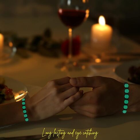 هدايا عيد الحب له ولها | أساور الأزواج المطابقة المغناطيسية المصنوعة يدويًا | الصديق الصديقة أفضل صديق أحبك زوجة زوج هدايا | أساور خرز اليراع المتوهج في الظلام للجنسين in Kuwait