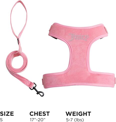 Juicy Couture Colorful Camo Dog Harness and Leash Set – Adjustable Puppy Harness with Puppy Leash & Mesh Padding Dog Harness, Large in Saudi Arabia