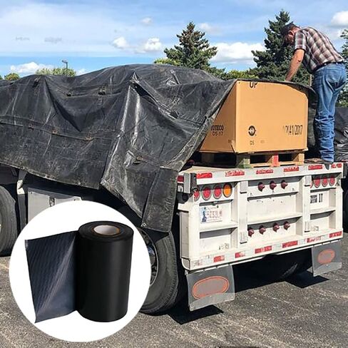 شريط إصلاح الجزء السفلي من مادة RV بطول 65 قدم شريط إصلاح مظلات RV شريط إصلاح مقاوم للماء لاصق قوي للمنزل المحمول إصلاح الجزء السفلي من البطن لمقطورة السفر وختم إصلاح المسيل للدموع 4 بوصة in Kuwait