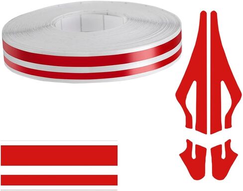32Ft Car Pinstriping Tape, Vinyl Pin Striping Decals Car Trim Stripe Tape DIY Stickers, Universal Car Hood Body Side Stripe Glossy for Auto Motorcycle Home Door Musical Instrument (Gold) in Kuwait