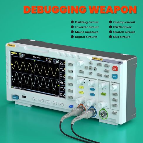 FNIRSI ADS1014D ثنائي القناة تخزين رقمي USB راسم الذبذبات مع وظيفة إشارة مولد 100MHz 1GSa/s 240Kb، 7 "LCD in Kuwait