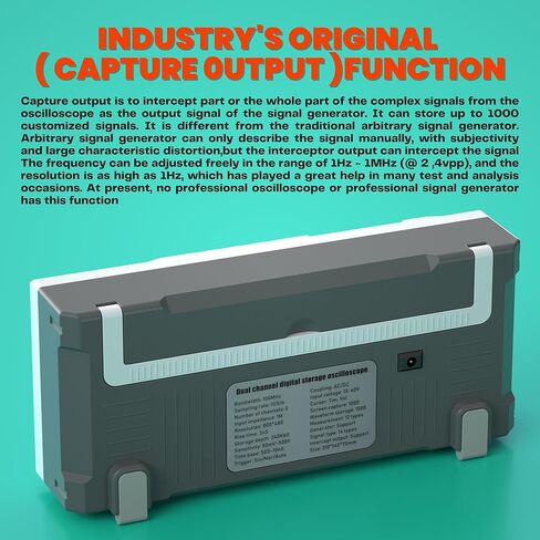 FNIRSI ADS1014D ثنائي القناة تخزين رقمي USB راسم الذبذبات مع وظيفة إشارة مولد 100MHz 1GSa/s 240Kb، 7 "LCD in Kuwait