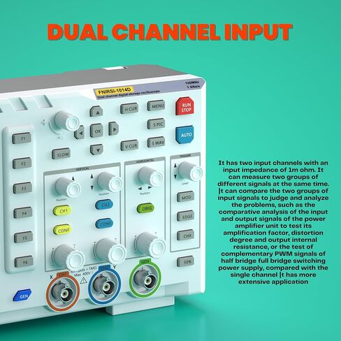 FNIRSI ADS1014D ثنائي القناة تخزين رقمي USB راسم الذبذبات مع وظيفة إشارة مولد 100MHz 1GSa/s 240Kb، 7 "LCD in Kuwait