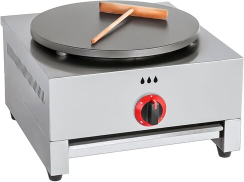 Crepe Machine, 15.7 In Commercial Crepe Maker Machine, Methane Gas Spring Roll Maker, Pancake Big Hotplate Non Stick, Ideal for Business, Get-Togethers, Egg Pancakes, Hot Dogs in Saudi Arabia