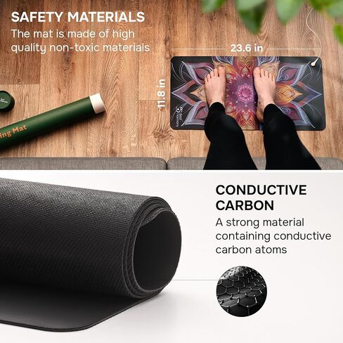 Grounding Mat 11.8"x23.6" - Colored Grounding Mat Earthing - Grounding Pad for Feet - Grounding Mouse Pad - Earthing Mat in Saudi Arabia