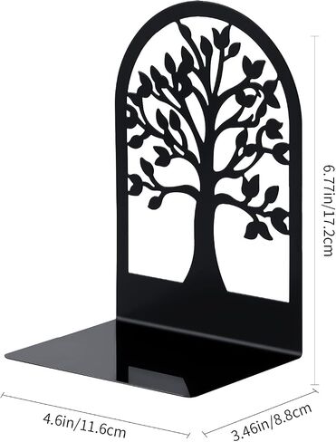 MSDADA Bookends, Premium Book Ends for Shelves, Non Skid Metal Bookend for Heavy Books, Book Ends for Home Office Decorative, Abstract Art Design Book Stopper Holder Supports (1pair) in Saudi Arabia