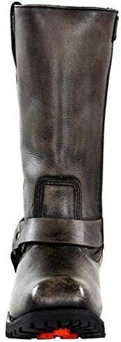 Xelement X99005 Men's Throttle Distressed Brown Motorcycle Performance Leather Boots - 9.5 in Saudi Arabia