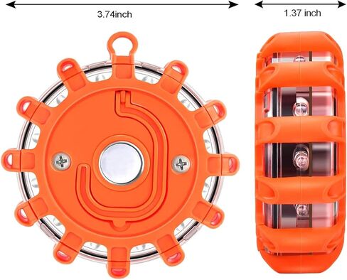 Kitgo [3 Pack LED Road Flares Flashlight Gifts for Husband Parents Firends Emergency Safety Warning Light Kit For Car Truck RV Vehicles Boat With Magnetic Base & Hook in Saudi Arabia
