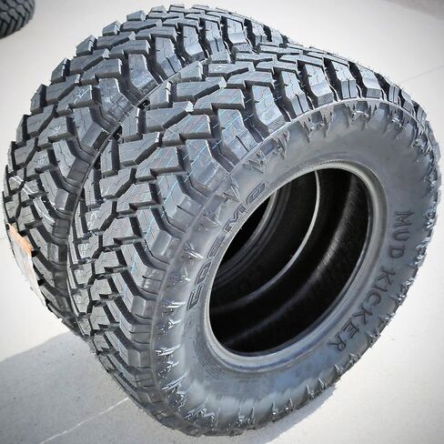 Cosmo Mud Kicker M/T Mud Off-Road Light Truck Radial Tire-33X12.50R22LT 33X12.50X22 33X12.50-22 114Q نطاق التحميل F LRF 12-Ply BSW جدار جانبي أسود in Kuwait