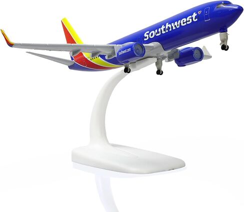 Boeing 737 Southwest 1/300 Diecast Metal Airplane Model with Stand Alloy Display Plane Model Kit for Aviation Enthusiasts Collection or Gifts in Saudi Arabia