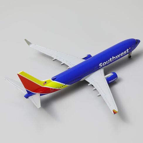 Boeing 737 Southwest 1/300 Diecast Metal Airplane Model with Stand Alloy Display Plane Model Kit for Aviation Enthusiasts Collection or Gifts in Saudi Arabia