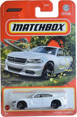 Matchbox '18 Dodge Charger, White 81/100 in Saudi Arabia