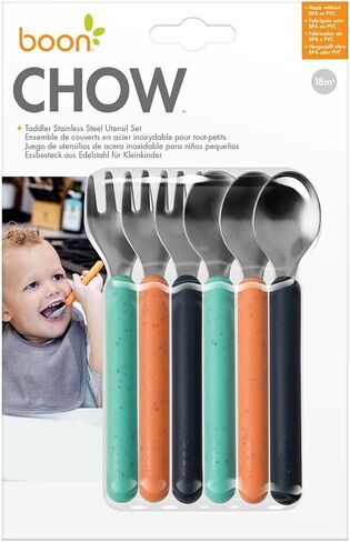 Boon Chow Silicone Plate Set - 3 Unbreakable Divided Toddler Plates - Baby Plates for 6 Months and Up - Baby Led Weaning Supplies - Mint Multicolor in Saudi Arabia