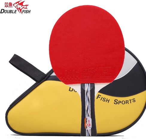 DOUBLE FISH Ping Pong Paddle | Table Tennis Racket & ITTF Approved Rubber | Training Wooden Ping Pong Paddles for Beginners,Table Tennis Paddle with Carry Storage Case in Saudi Arabia