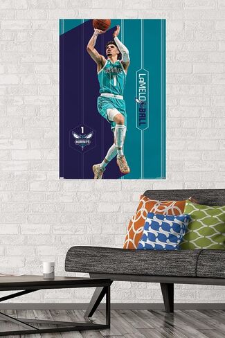 Trends International NBA Charlotte Hornets - LaMelo Ball 23 Wall Poster in Saudi Arabia