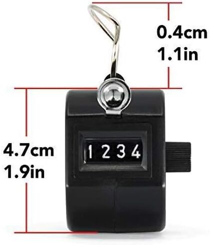 MARATHON CO200001 عداد رصيد محمول مع حلقة إصبع للرياضة والمستودعات والمختبرات والمصانع والمكاتب. مضمونة مقابل 100.000 نقرة in Kuwait