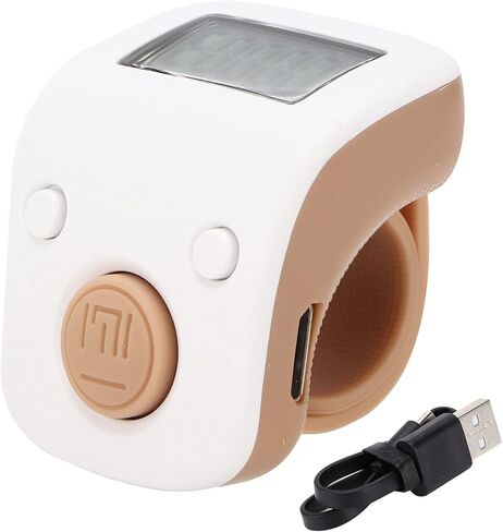 Jaxenor Digital Beads Counter - Mini Chanting Counting Tool for Buddhist Meditation (Ring, White) in Kuwait