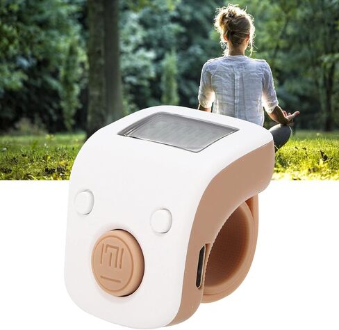Jaxenor Digital Beads Counter - Mini Chanting Counting Tool for Buddhist Meditation (Ring, White) in Kuwait