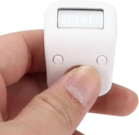 Jaxenor Digital Beads Counter - Mini Chanting Counting Tool for Buddhist Meditation (Ring, White) in Kuwait