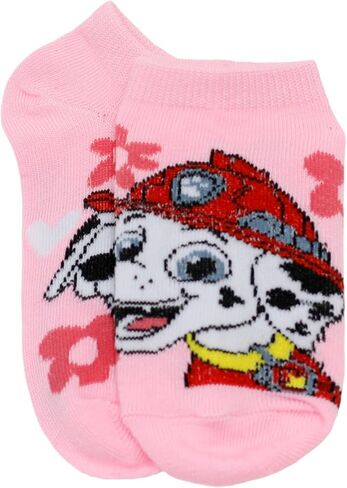 Nickelodeon Girl's 5 Pack Paw Patrol No Show Socks, Sky Blue, Small in Saudi Arabia