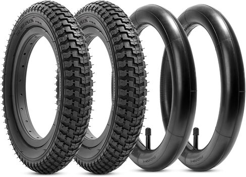 YUNSCM 12.5" Bike Tires 12 ½ x 2 ¼ (57-203) and 12.5" Bike Tubes Schrader Valve with 2 Rim Strips Compatible with 12.5 x 2.25 12 1/2 x 2 1/4 Bike Bicycle Tires and Tubes (P-1135A) in Saudi Arabia