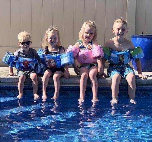 Aquswigar Toddler Floaties Swim Aid Baby Floats Pool Kids Vest Arm Wings for Kids 2-6 Years Old in Saudi Arabia
