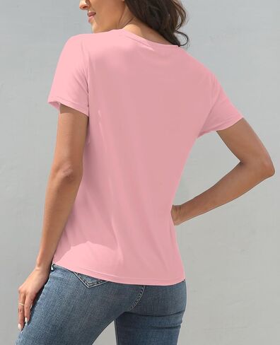 KevaMolly 3 Piece Basic T Shirts for Women 2024 UPF 50+ Short Sleeve Casual Summer Tops Solid Loose Fit Tshirt in Saudi Arabia