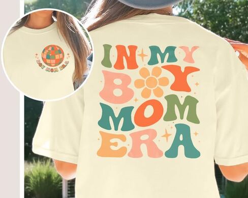 Boy Mom Shirts Mama Tops : Women Oversized Mama Graphic Tees Mom Tshirt Tops in Saudi Arabia