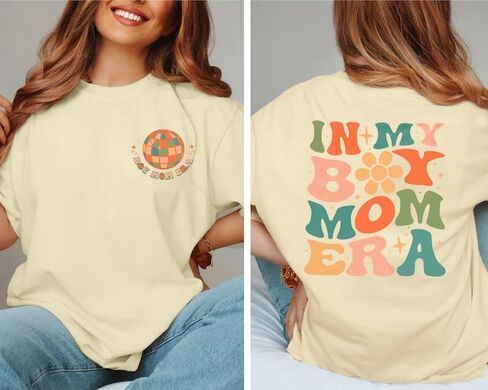 Boy Mom Shirts Mama Tops : Women Oversized Mama Graphic Tees Mom Tshirt Tops in Saudi Arabia