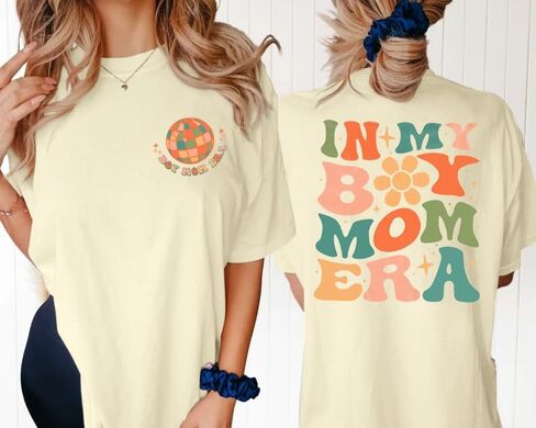 Boy Mom Shirts Mama Tops : Women Oversized Mama Graphic Tees Mom Tshirt Tops in Saudi Arabia