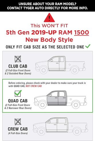 قضبان Nerf مقاس 4 بوصات من MaxMate متوافقة مع 2009-2018 دودج رام 1500؛ 2019-2024 كلاسيك | كابينة رباعية | WB2D41147 | لوحات تشغيل ذات قضبان جانبية in Kuwait